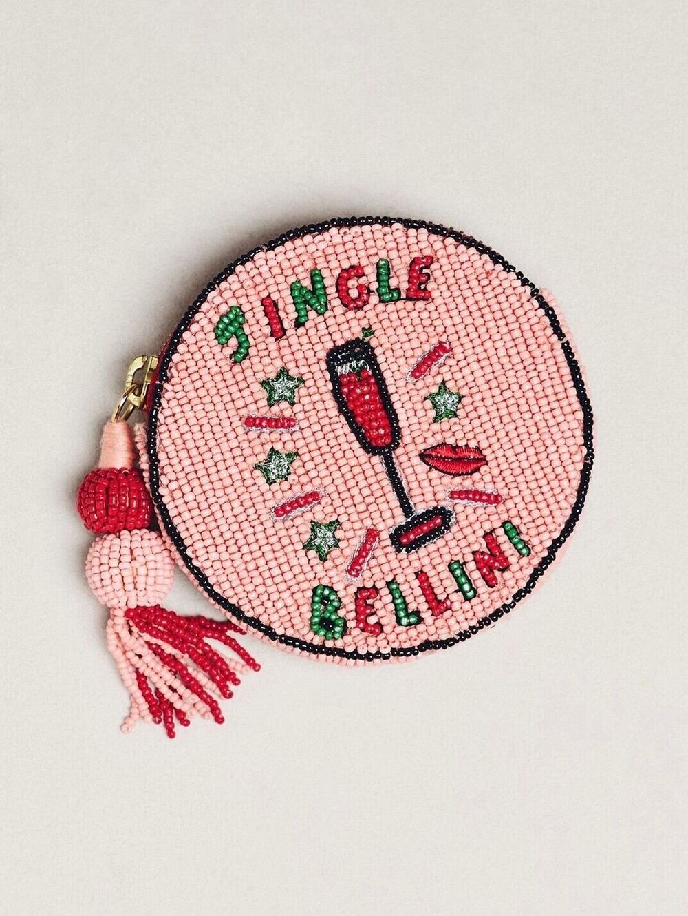 Anthropologie Jingle Bellini Beaded Coin Purse